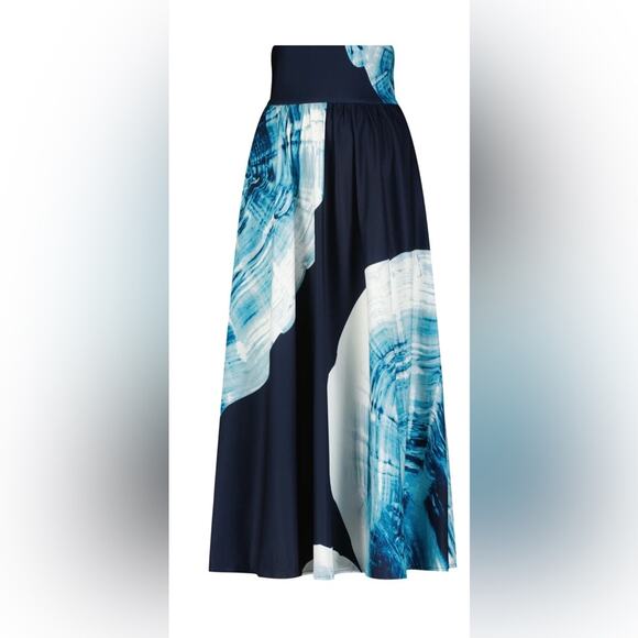 Aleeza Paris - Blue Blue Maxi Skirt - Picture 1 of 9